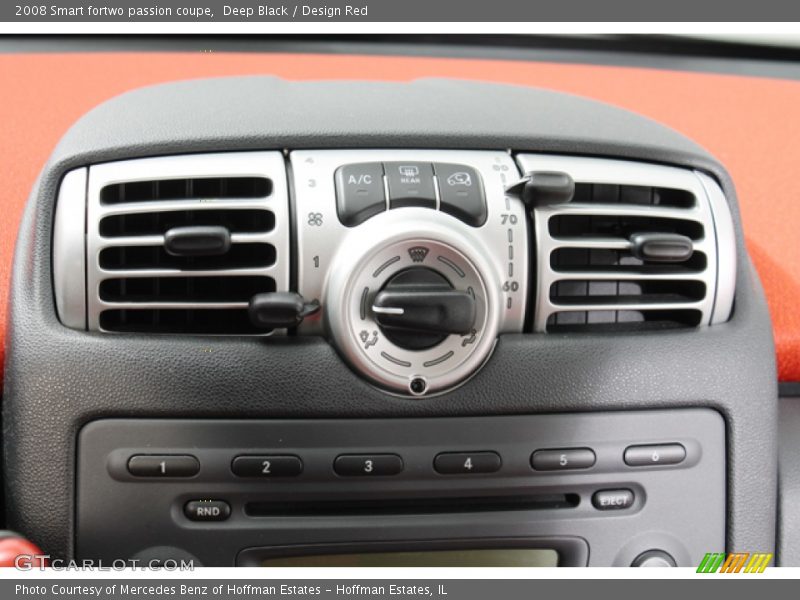 Deep Black / Design Red 2008 Smart fortwo passion coupe