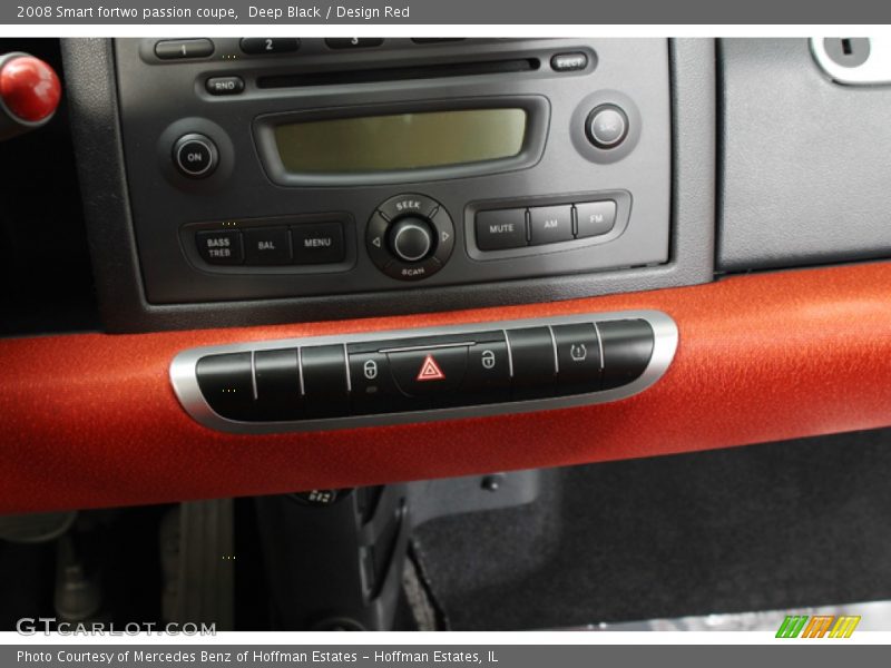 Deep Black / Design Red 2008 Smart fortwo passion coupe