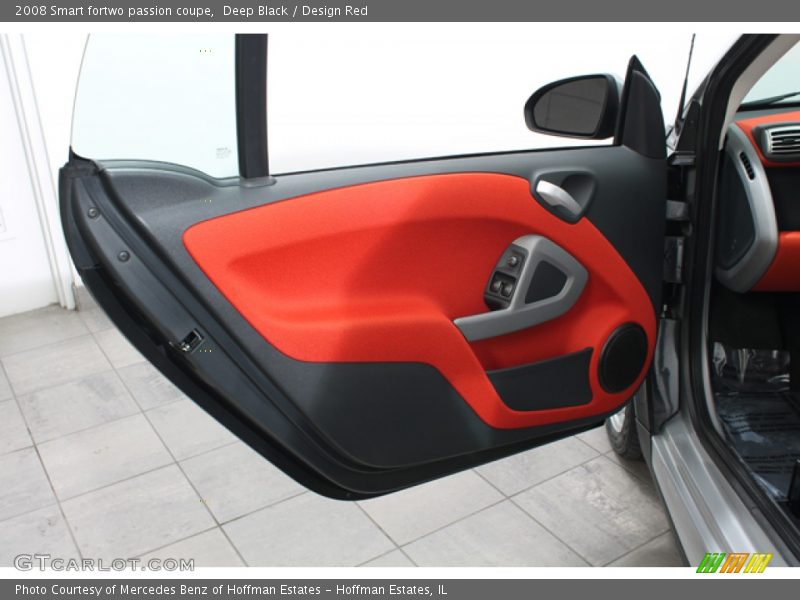 Deep Black / Design Red 2008 Smart fortwo passion coupe