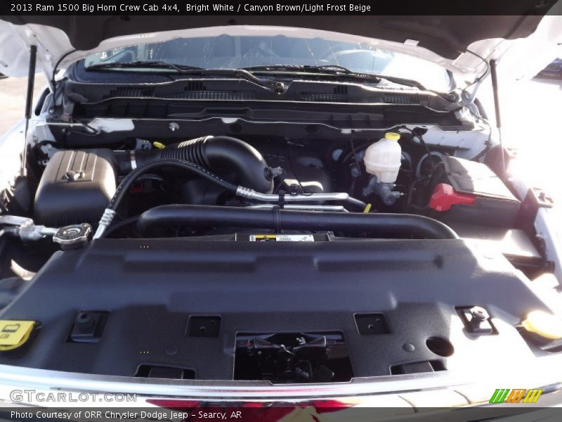 Bright White / Canyon Brown/Light Frost Beige 2013 Ram 1500 Big Horn Crew Cab 4x4