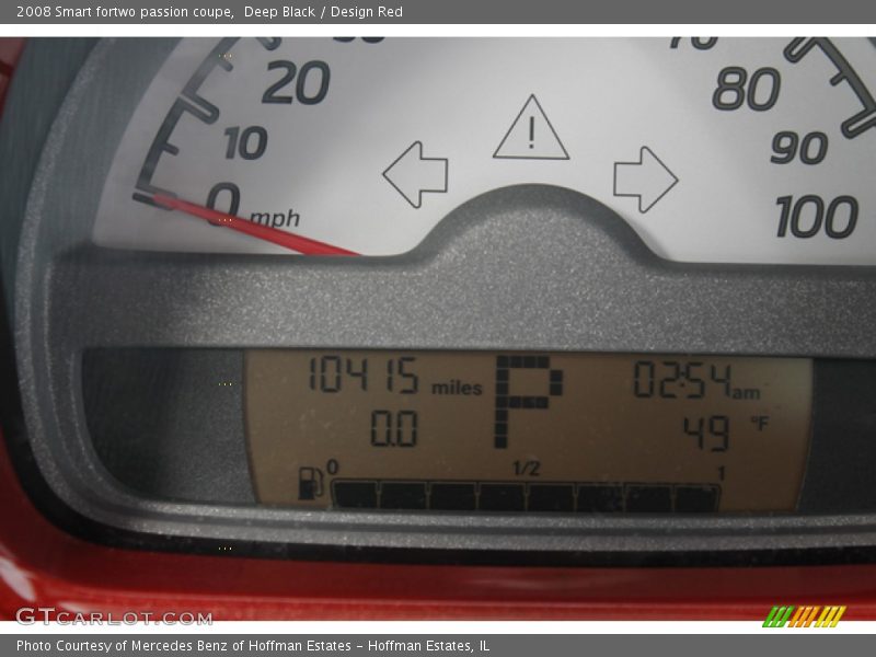 Deep Black / Design Red 2008 Smart fortwo passion coupe