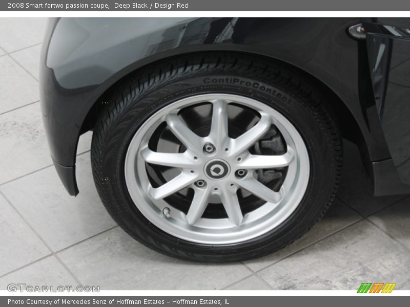Deep Black / Design Red 2008 Smart fortwo passion coupe
