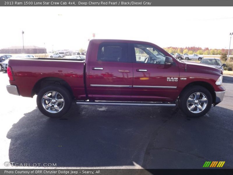 Deep Cherry Red Pearl / Black/Diesel Gray 2013 Ram 1500 Lone Star Crew Cab 4x4