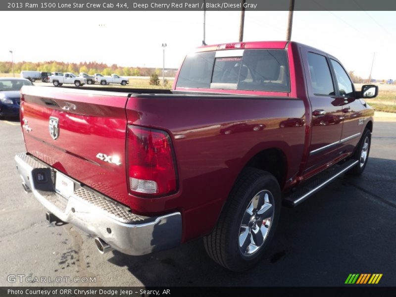 Deep Cherry Red Pearl / Black/Diesel Gray 2013 Ram 1500 Lone Star Crew Cab 4x4