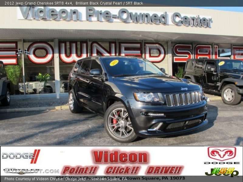 Brilliant Black Crystal Pearl / SRT Black 2012 Jeep Grand Cherokee SRT8 4x4