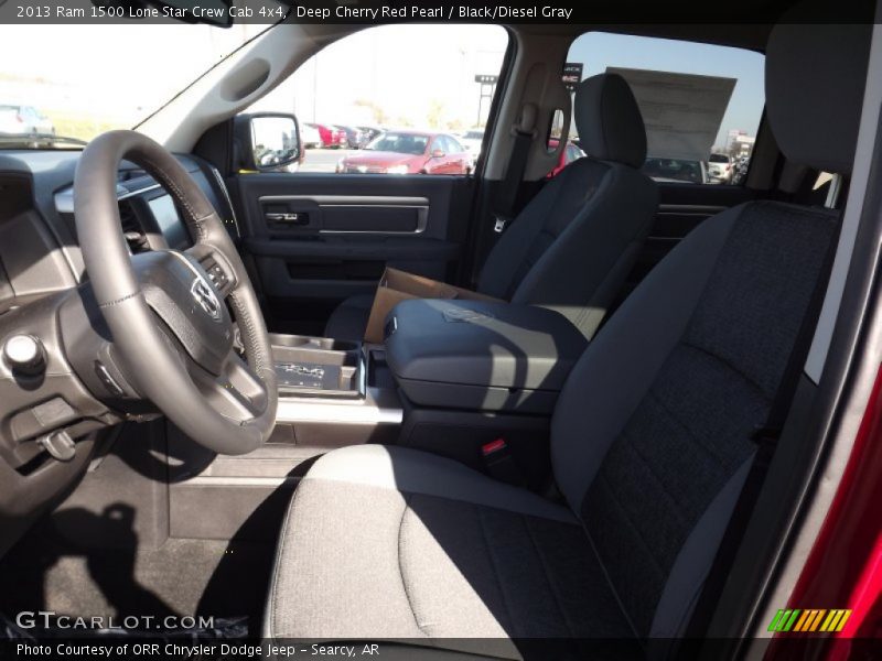 Deep Cherry Red Pearl / Black/Diesel Gray 2013 Ram 1500 Lone Star Crew Cab 4x4