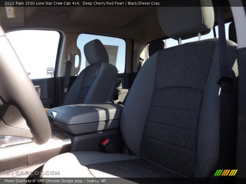 Deep Cherry Red Pearl / Black/Diesel Gray 2013 Ram 1500 Lone Star Crew Cab 4x4