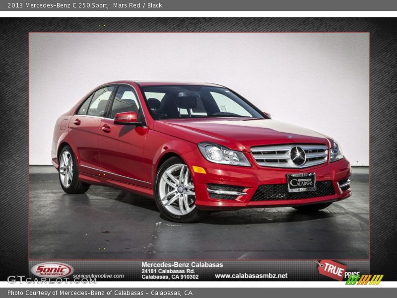 Mars Red / Black 2013 Mercedes-Benz C 250 Sport