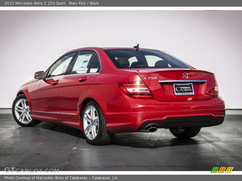 Mars Red / Black 2013 Mercedes-Benz C 250 Sport