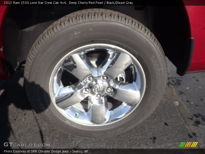 Deep Cherry Red Pearl / Black/Diesel Gray 2013 Ram 1500 Lone Star Crew Cab 4x4