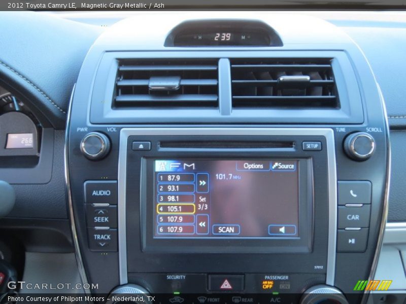 Magnetic Gray Metallic / Ash 2012 Toyota Camry LE