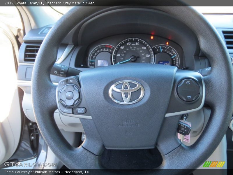 Magnetic Gray Metallic / Ash 2012 Toyota Camry LE