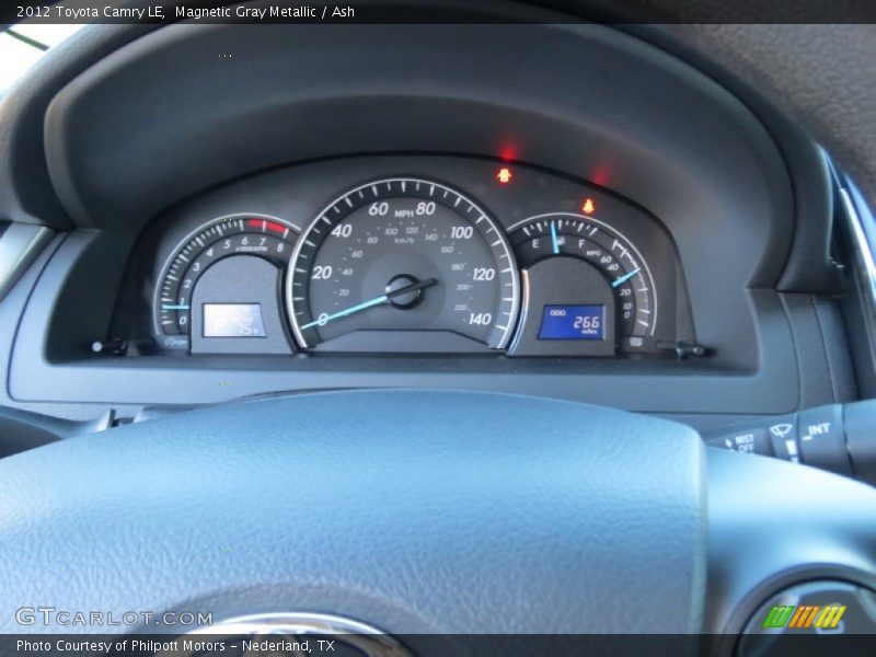 Magnetic Gray Metallic / Ash 2012 Toyota Camry LE