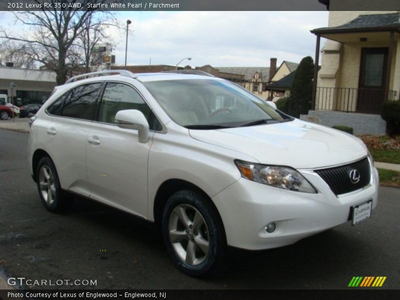 Starfire White Pearl / Parchment 2012 Lexus RX 350 AWD