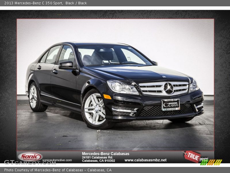 Black / Black 2013 Mercedes-Benz C 350 Sport