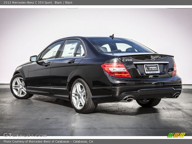 Black / Black 2013 Mercedes-Benz C 350 Sport