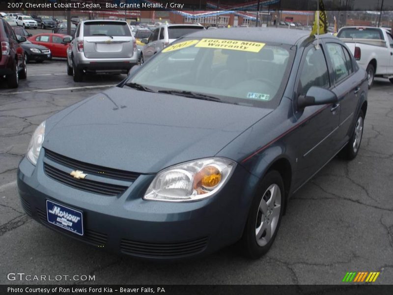 Blue Granite Metallic / Gray 2007 Chevrolet Cobalt LT Sedan