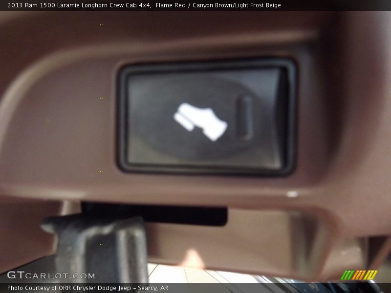Flame Red / Canyon Brown/Light Frost Beige 2013 Ram 1500 Laramie Longhorn Crew Cab 4x4