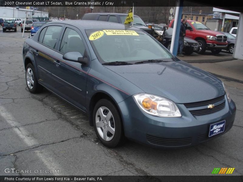 Blue Granite Metallic / Gray 2007 Chevrolet Cobalt LT Sedan