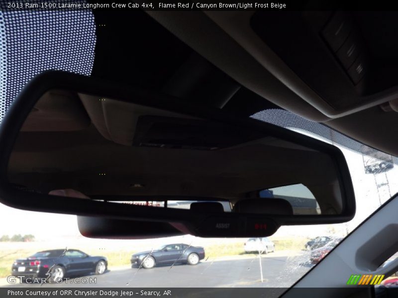 Flame Red / Canyon Brown/Light Frost Beige 2013 Ram 1500 Laramie Longhorn Crew Cab 4x4