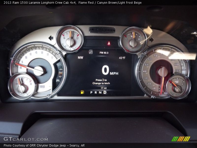  2013 1500 Laramie Longhorn Crew Cab 4x4 Laramie Longhorn Crew Cab 4x4 Gauges