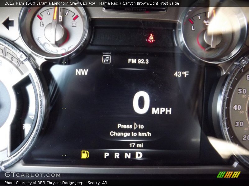  2013 1500 Laramie Longhorn Crew Cab 4x4 Laramie Longhorn Crew Cab 4x4 Gauges