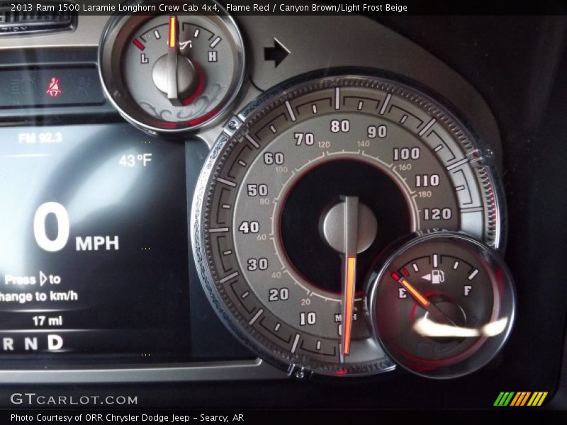  2013 1500 Laramie Longhorn Crew Cab 4x4 Laramie Longhorn Crew Cab 4x4 Gauges