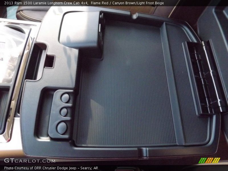 Flame Red / Canyon Brown/Light Frost Beige 2013 Ram 1500 Laramie Longhorn Crew Cab 4x4