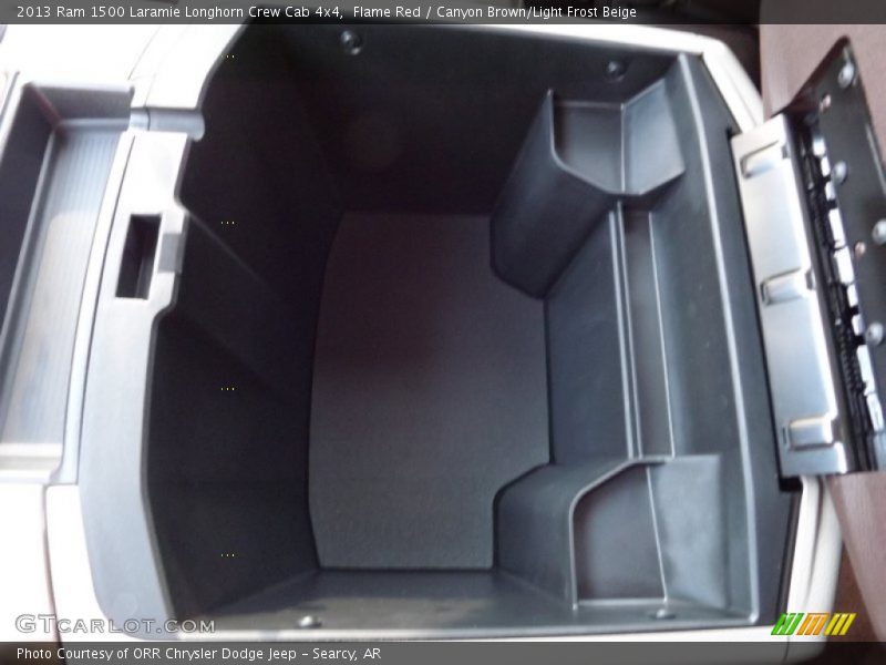 Flame Red / Canyon Brown/Light Frost Beige 2013 Ram 1500 Laramie Longhorn Crew Cab 4x4