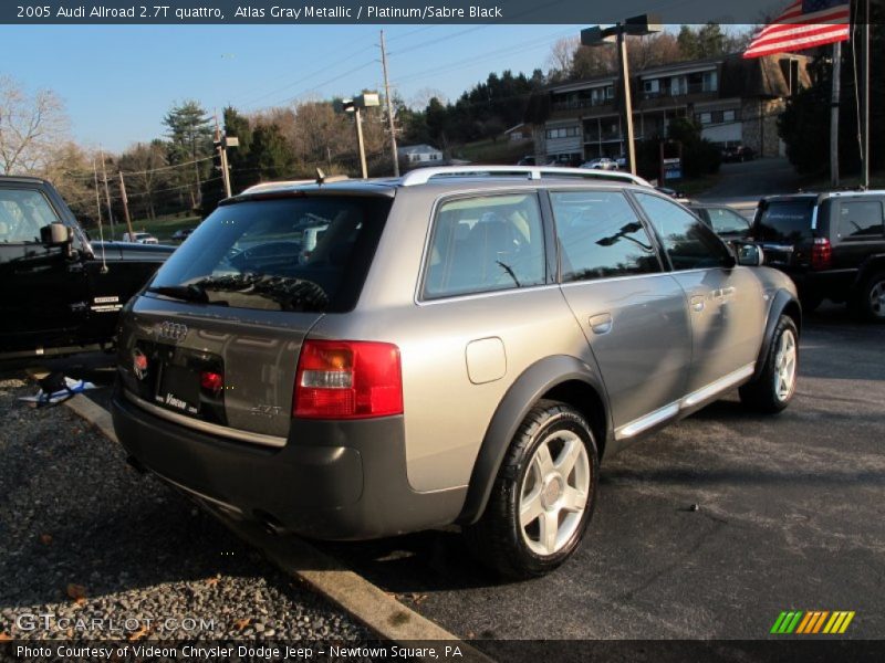 Atlas Gray Metallic / Platinum/Sabre Black 2005 Audi Allroad 2.7T quattro