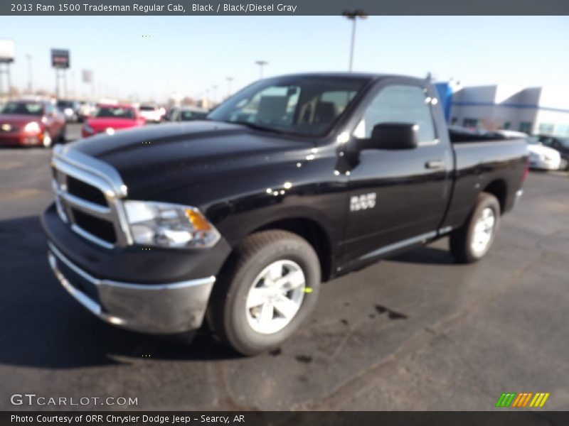 Black / Black/Diesel Gray 2013 Ram 1500 Tradesman Regular Cab