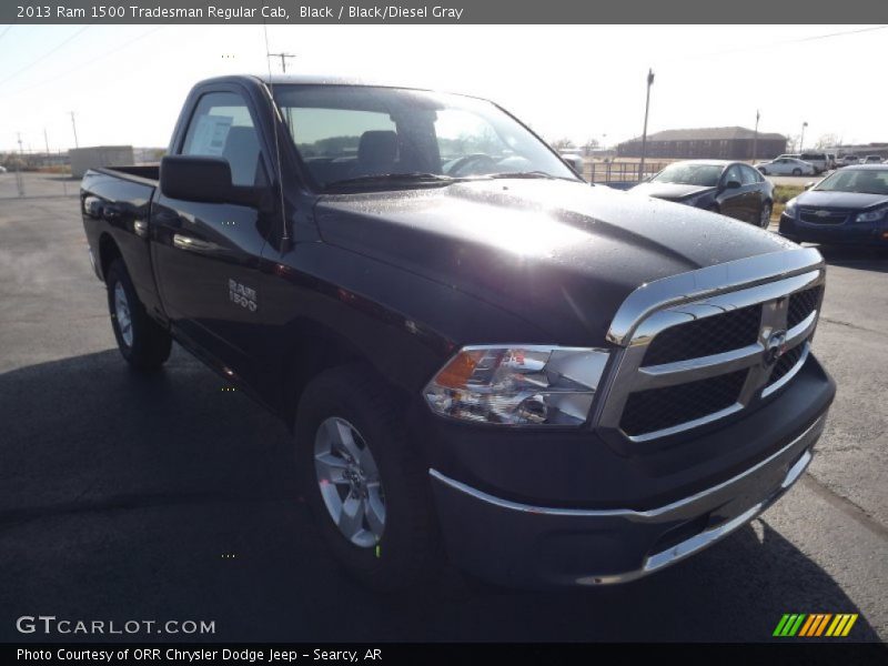 Black / Black/Diesel Gray 2013 Ram 1500 Tradesman Regular Cab