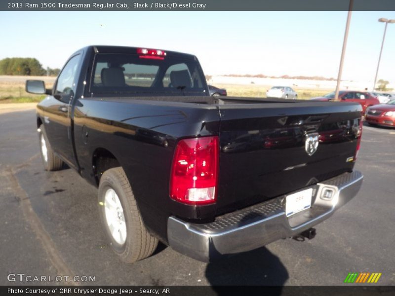 Black / Black/Diesel Gray 2013 Ram 1500 Tradesman Regular Cab