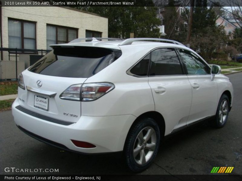 Starfire White Pearl / Parchment/Brown Walnut 2010 Lexus RX 350 AWD