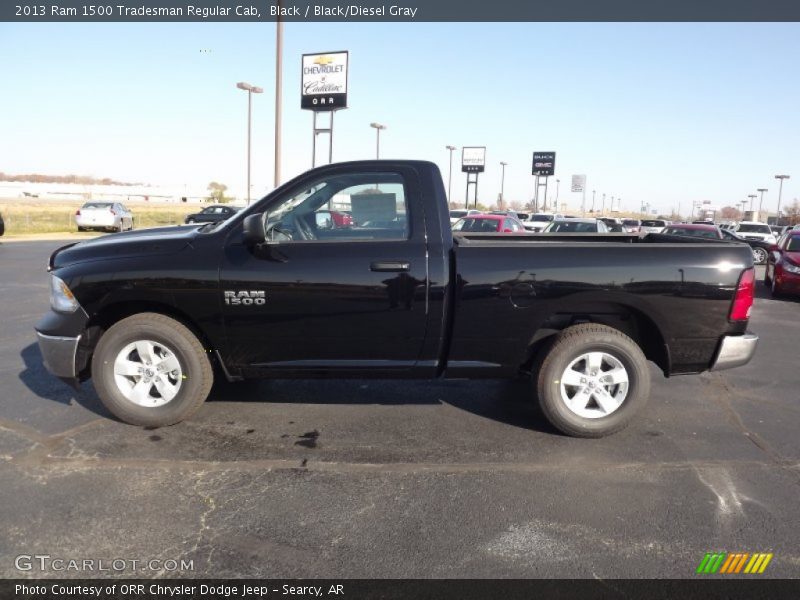 Black / Black/Diesel Gray 2013 Ram 1500 Tradesman Regular Cab