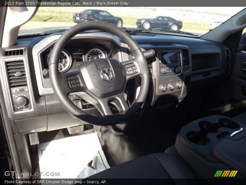 Black / Black/Diesel Gray 2013 Ram 1500 Tradesman Regular Cab
