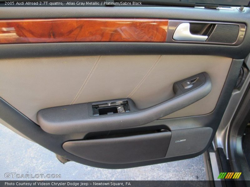 Atlas Gray Metallic / Platinum/Sabre Black 2005 Audi Allroad 2.7T quattro