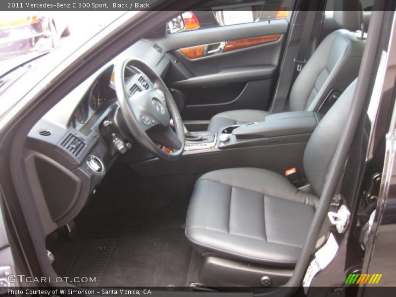 Black / Black 2011 Mercedes-Benz C 300 Sport