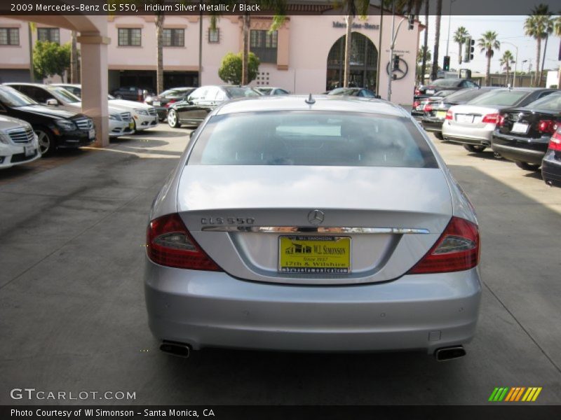 Iridium Silver Metallic / Black 2009 Mercedes-Benz CLS 550