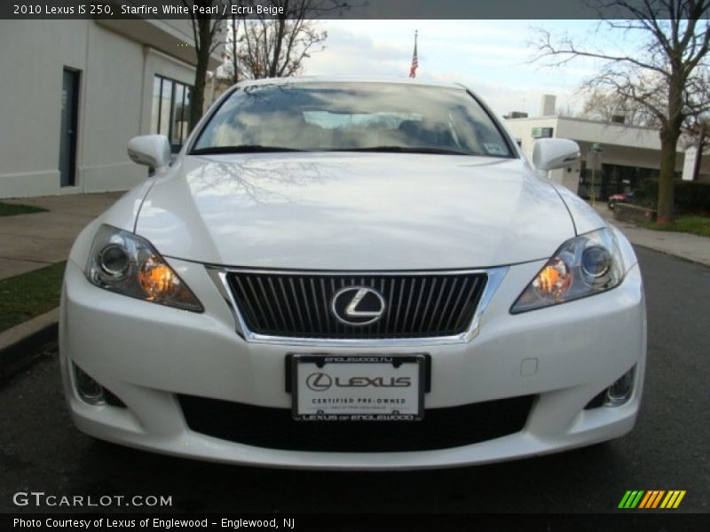 Starfire White Pearl / Ecru Beige 2010 Lexus IS 250