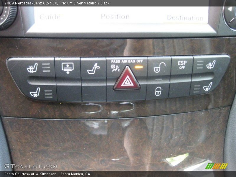 Iridium Silver Metallic / Black 2009 Mercedes-Benz CLS 550