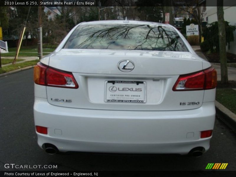 Starfire White Pearl / Ecru Beige 2010 Lexus IS 250