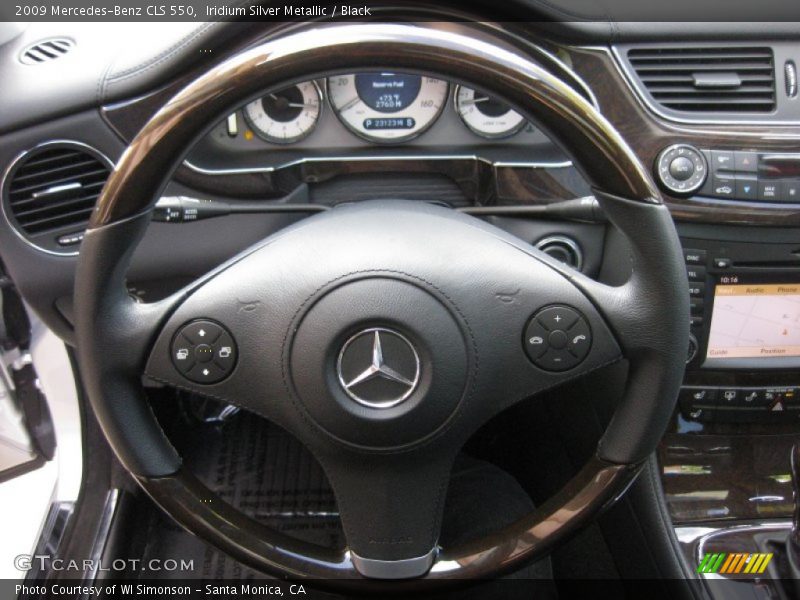 Iridium Silver Metallic / Black 2009 Mercedes-Benz CLS 550