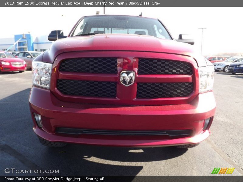 Deep Cherry Red Pearl / Black/Diesel Gray 2013 Ram 1500 Express Regular Cab 4x4