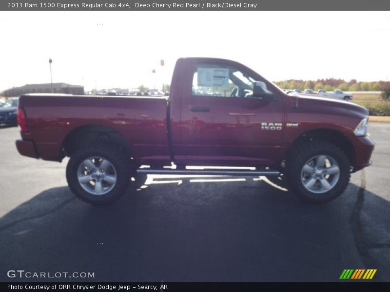 Deep Cherry Red Pearl / Black/Diesel Gray 2013 Ram 1500 Express Regular Cab 4x4
