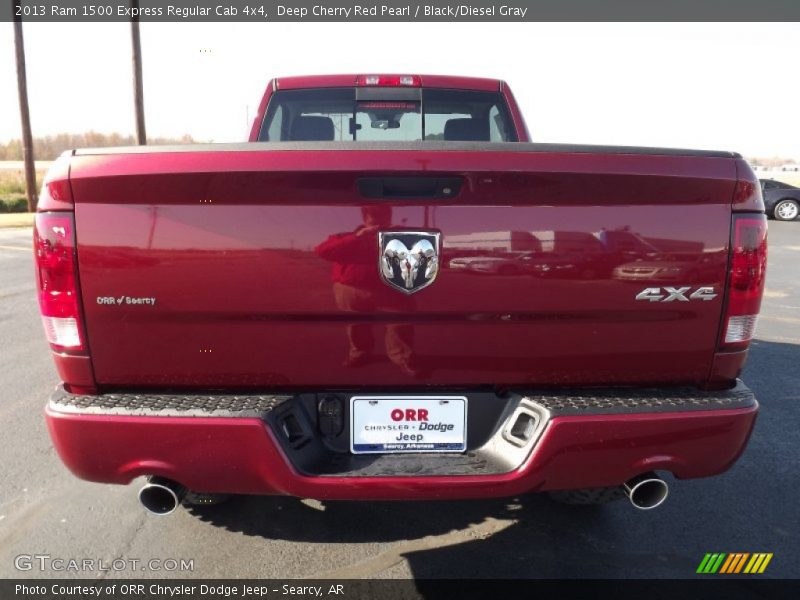 Deep Cherry Red Pearl / Black/Diesel Gray 2013 Ram 1500 Express Regular Cab 4x4