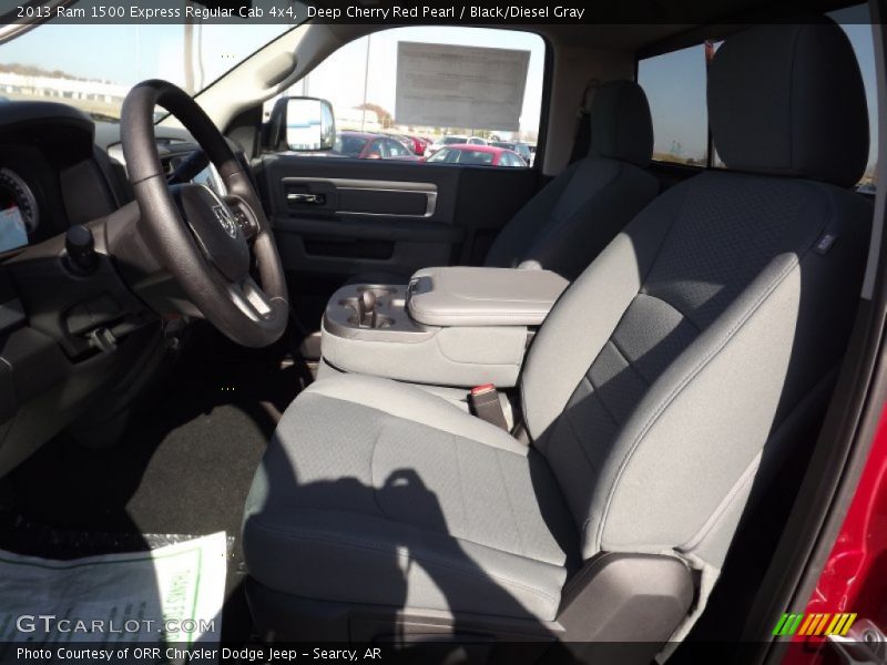 Deep Cherry Red Pearl / Black/Diesel Gray 2013 Ram 1500 Express Regular Cab 4x4