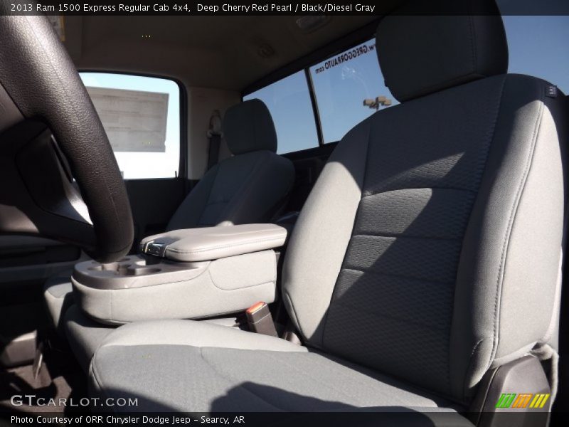 Deep Cherry Red Pearl / Black/Diesel Gray 2013 Ram 1500 Express Regular Cab 4x4