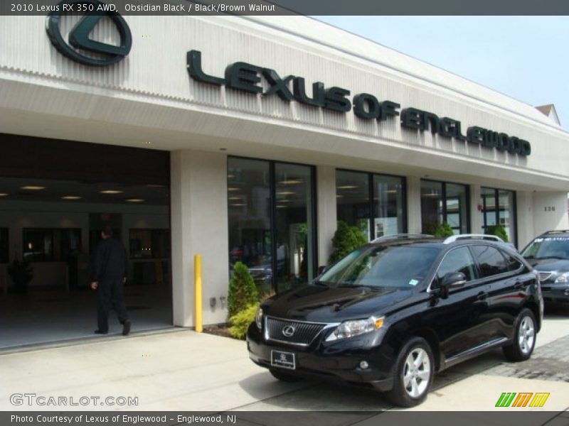 Obsidian Black / Black/Brown Walnut 2010 Lexus RX 350 AWD