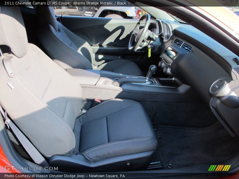 Inferno Orange Metallic / Black 2011 Chevrolet Camaro LT/RS Coupe